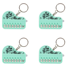 Sleutelhangers voor Elektronisch Toetsenbord, Instrumentsleutelhangers Zakformaat Micro-Type Pianospeelgoedsleutelhanger Bag Charm Key Chain-E