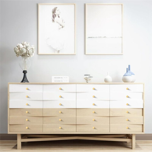 12-Pack Gold Cabinet Knobs - Brushed Gold Hardware, Dresser Drawer Knobs, Cabinet Hardware with Screwdriver 2