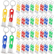 100 Stuks Zaklamp Sleutelhanger Bulk voor Kinderen Geassorteerde Kleuren Zaklamp Sleutelhanger Zaklampen LED Sleutelhanger Camping Partij Gunst