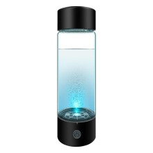 Hydrogen Water Bottle, 420Ml 1400 Ppb PEM SPE Technology Portable Hydrogen Water Ionizer Machine (Black)