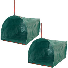 Garden Bags HeavyDuty Waterproof 270L 2Pack Multipurpose Portable Basket For Gardening Grass And Branch Cleanup