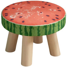 Wooden Round Stool For Kids Low Height Portable Chair Eating And Playing