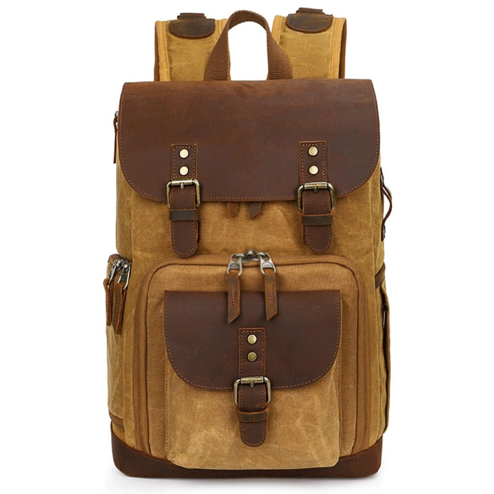 Shoulder Photography Waterproof Canvas Slr Digital Bag Dslr Camera Bag Vintage Color Contrast 9199774950213
