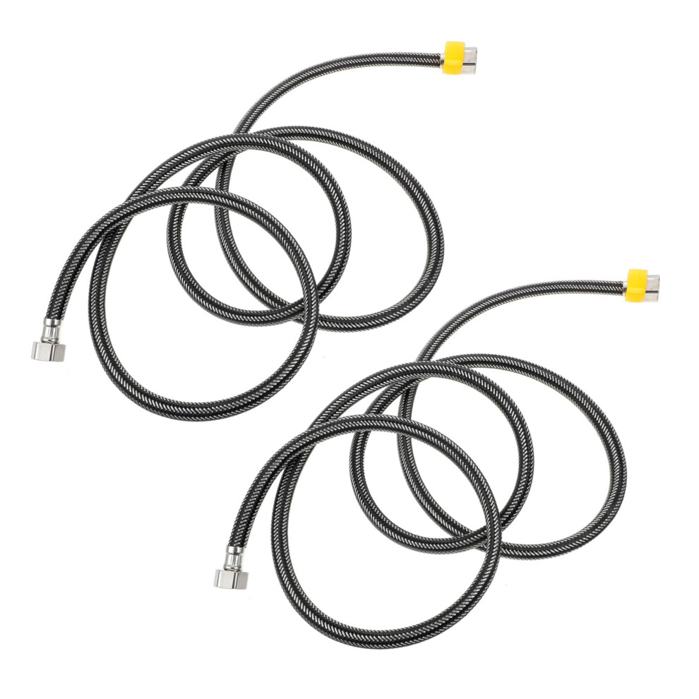 Stainless Steel Braided Faucet Hose 2Pack, Corrosionresistant Hot Cold Water Supply Lines For Bathroom Sink Toilet 9199774950343