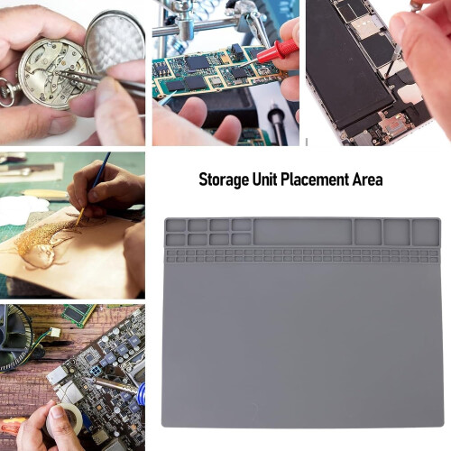 Silicone  Mat 56 Screw Holes 12 Covered Solder Storage Areas Electronics Computer 2