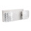 Commercial Emergency Light White Finish 2 LED Square Heads Adjustable Exit Lighting Fixture 1