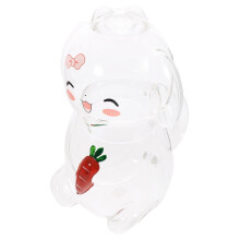 Bedside Water Carafe with Glass Cup, Elegant Rabbit Design 2 in 1 Set for Bedroom or Parties