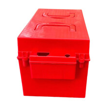 Electric Bike Battery Box With Folding Handle Electric Red Battery Container For Electric Bikes