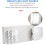 Commercial Emergency Light White Emergency Light Fixture With 2 LED Square Heads Adjustable Exit Lighting 4