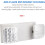 Commercial Emergency Light White Emergency Light Fixture With 2 LED Square Heads Adjustable Exit Lighting 2