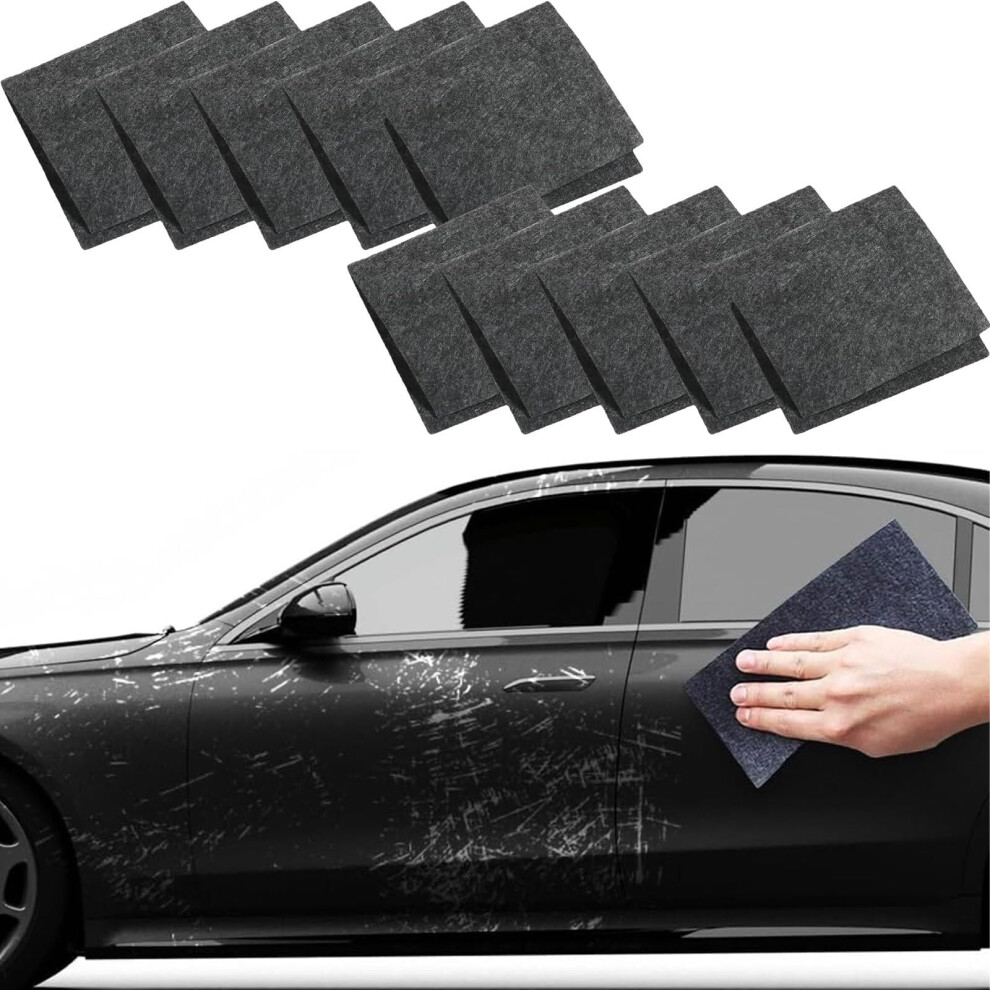 Car Scratch Remover Nano Cloth 4X4in 10Pcs Instant Scratch Removal Restore Paint Shine 9199774951395