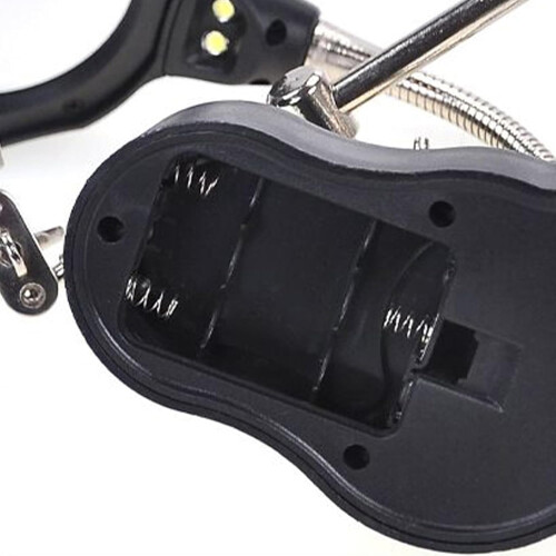 LED Helping Hands Magnifier With Alligator Clips  Adjustable Arm, LED Light, Electronics Soldering, Crafts, Hobby Work 2