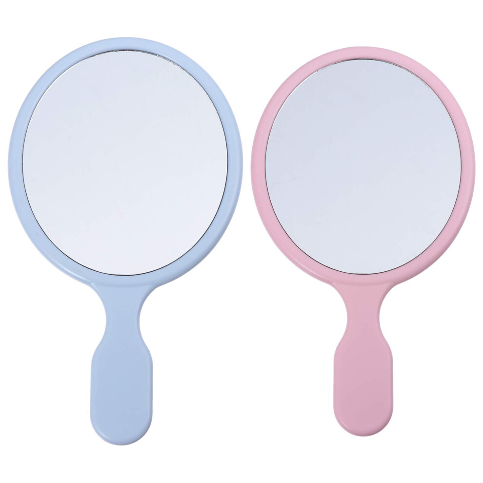 Handheld Cosmetic Mirror 2 Pack Portable Travel Makeup Mirror For Ladies Nordic Definition Finish For Home Office