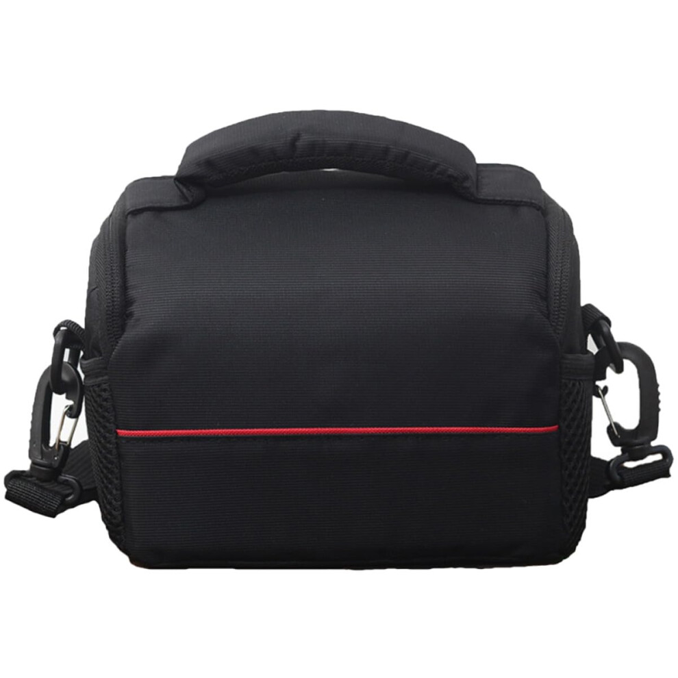 Nylon Camera Shoulder Bag For Dslr And Mirrorless Cameras With Padded Lining And Adjustable Strap Crossbody Case Black 9189345531460