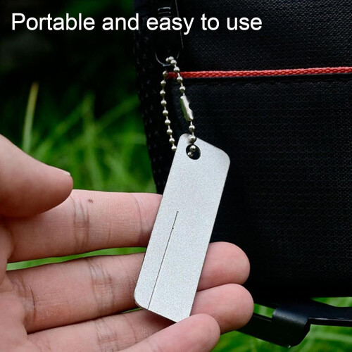 Hook Sharpener Sharpening Stone Portable Keychain Tool For Camping Scissors Garden Tools Manicure Pocket Grinding Tool 2