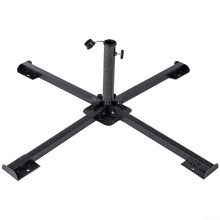 Outdoor Umbrella Base Foldable Adjustable Pole Support Heavy Duty Stand for Patio and Beach