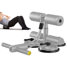 Sit Down Bar Floor Core Strength Trainer With Suction Cups And Resistance Bands Ab Workout Gear For Women And Men Gray