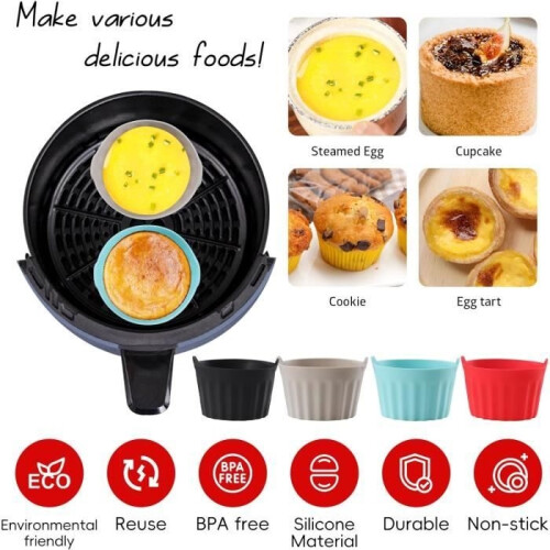 Silicone Mold - Unspecified - 6PCS - Heat Resistant - Dishwasher Safe - Multifunctional 2