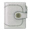 Large capacity women's leather wallet in light grey 1