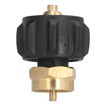 Gas Cylinder Coupler Propane Refill Adapter Corrosion Resistant Easy To Use QCC1 Regulator Valve Sturdy Material No Tools Required Safety Feature For