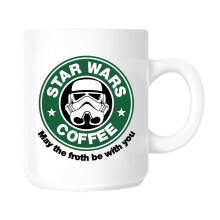Generic Starbucks/Star Wars May The Froth Be with You 11 Ounce Ceramic Mug, 295.7 milliliters