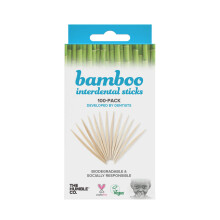 THE HUMBLE CO. - Bamboo Interdental Sticks - Everyday Wooden Toothpiks - Developed by Dentists - Socially Responsible - 100% Biodegradable Bamboo for