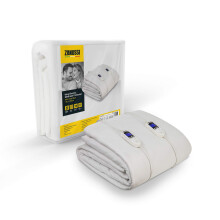 Zanussi Electric Blanket, Heated King Fitted Underblanket, 9 Heat Settings, Low Energy & Energy Efficient, Machine Washable, Overheat Protection, 150