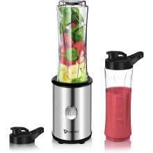 Personal Blender Smoothies Maker with 2 x 600ml Tritan Blending Bottles for Smoothie, Milkshake, Fruit Vegetables Drinks,350W