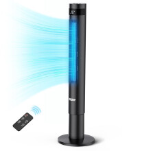 YASHE 43" Tower Fan with Remote Control, 85 Oscillating Bladeless Tower Fan, Tower Fans Cooling Quiet Bedroom, Ac Fan with 12 Timer, 3 Mode & 3 Spee