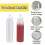 4 Pack Squeeze Bottle - 8oz / 250ML Plastic Squeezy Sauce Bottles with 3