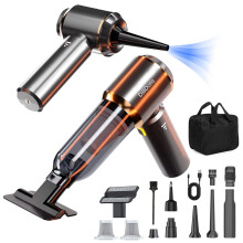 DiliDala Car Vacuum Cleaner, Portable Vacuum Cleaner 25000PA High Power, Mini Handheld Vacuum for Carpet Pets Hair, Compressed Air Duster Air Blower