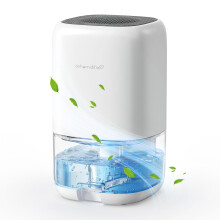AROEVE Dehumidifier 1000ml, Dehumidifiers for Home, Auto Off, Auto Defrost, Peltier Technology, Coloured Light, Portable, Quiet, for Wardrobe, Bedroo