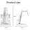 VR Headset Holder Desktop Stand Secure Base Display Mount Desk Organizer Black 4