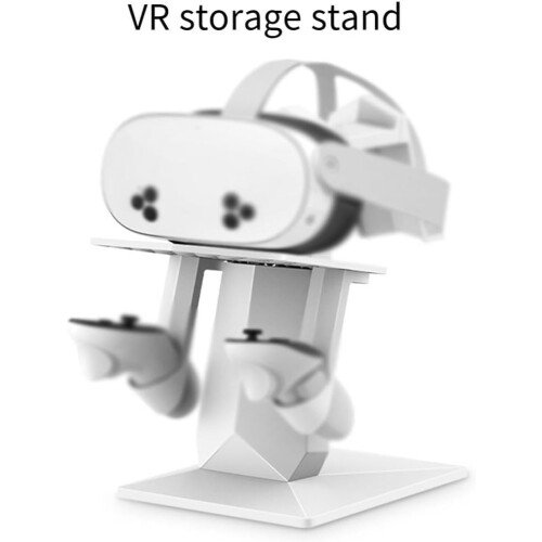 VR Headset Holder Desktop Stand Secure Base Display Mount Desk Organizer Black 1