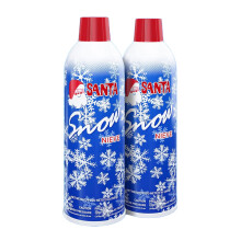 Prextex 2 Pack Fake Snow Spray for Christmas Tree - Quick-Dry Textured Christmas Tree Flocking Spray in 13oz Aerosol Bottles for Decorating and Craft