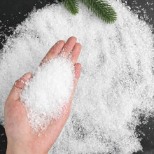 DERAYEE 250g Christmas Artificial Snow, The Original Self-Adhesive Snow Fake Snowflakes White Artificial Snow for Christmas Tree Holiday Winter Party