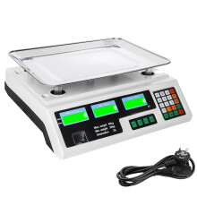 88lb LCD Electronic Price Computing Scale, 40kg x 2g Digital Price Scale LCD Digital Commercial Food Weight Scale