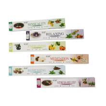 Premium Aroma Incense Sticks, 120 Sticks (6 Packs x 20), Relaxing, Stress Relief, Meditation, Refreshing, Sensuality, Energising By Rushant
