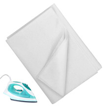 1x3m Medium Weight Iron on Fusible Interfacing, White Fusible Interfacing for Sewing Quilting Crafting Collars Bag Making