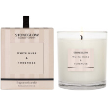 Stoneglow Modern Classics White Musk & Tuberose Scented Candle Tumbler 200g