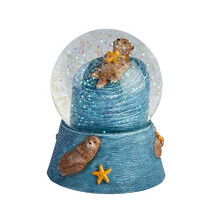 Ravensden M003OT Sea Otter Snow Globe 8cm
