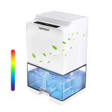 1000ml Portable Dehumidifier for Home, Mini Dehumidifier with Defrost Function, Auto Shut-Off & Colourful LED Lights, Ideal for Bedroom, Wardrobe, Cl