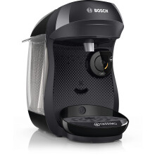 Bosch Tassimo Happy Capsule Machine TAS1002N Coffee Machine Over 70 Drinks, Fully Automatic, Suitable for All Cups, Space-Saving, 1400 W, Black/Anthr