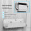 Sarini Game Console Wall Bracket for Nin-tendo Switch Metal Wall Mount Bracket with Hook for Switch Handles 5