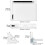 QWORK A4 Multifunction Drawing Board Set, Drafting Table with Adjustable Measuring System & Precision Tools 3