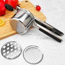 ZONADAH Potato Ricer,Potato mashers,Large 15oz Heavy Duty Stainless Steel for Fluffy Mashed Potatoes,Fixed Ricer Disc Potato Press Without Messy,with