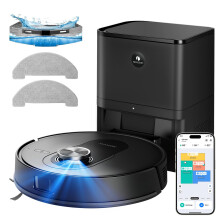 Proscenic Q8MAX+ Robot Vacuum Cleaner with Mop, 8000Pa Strong Suction, Lidar Navigation Robotic Vacuum with Smart Obstacle Avoidance, 200mins Runtime