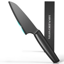 kitchen Kaizen Nylon Plastic Knife for Real Cooking, Cutting Pizza, Cakes, Bread, Fruits, Veggies, Durable for Kids and Professional Use