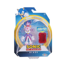 Sonic The Hedgehog 4 Inch Figure - Blaze With Sol Emerald