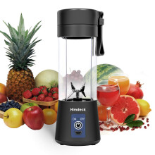 Personal Blender, Portable Blender for Smoothies and Shakes Handheld Electric Fruit Mixer Machine Six Blades 380mL USB Rechargeable Ice Mini Juicer C